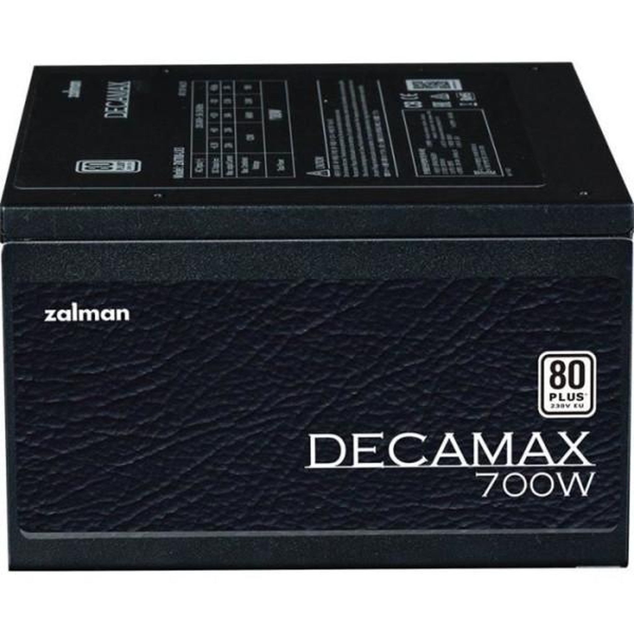 Zalman Alimentation PC - ZALMAN - DecaMax 700W - 80Plus - Non modulaire - Ventilateur 120mm - Noir