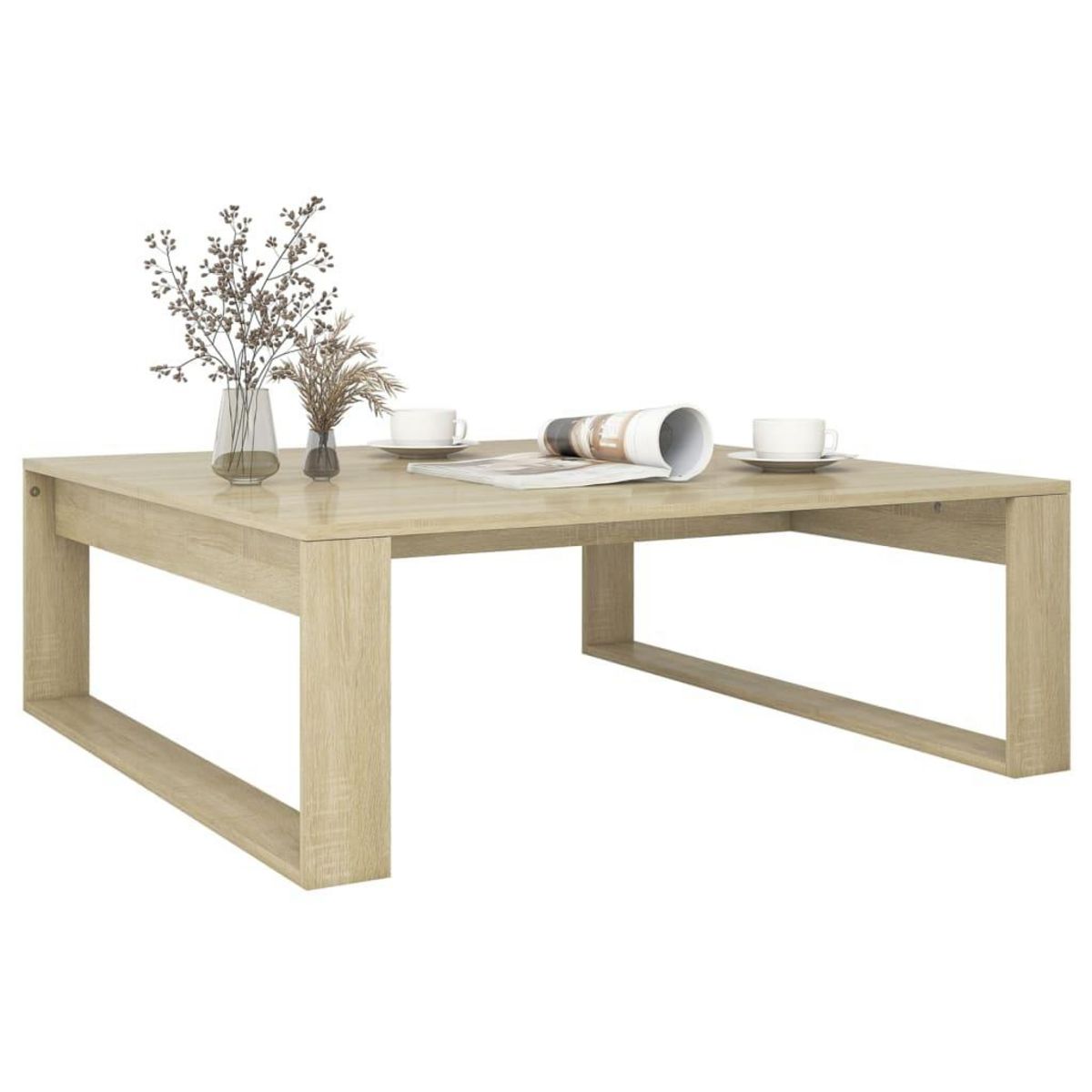 VIDAXL Table basse Chene sonoma 100x100x35 cm Bois d'ingenierie