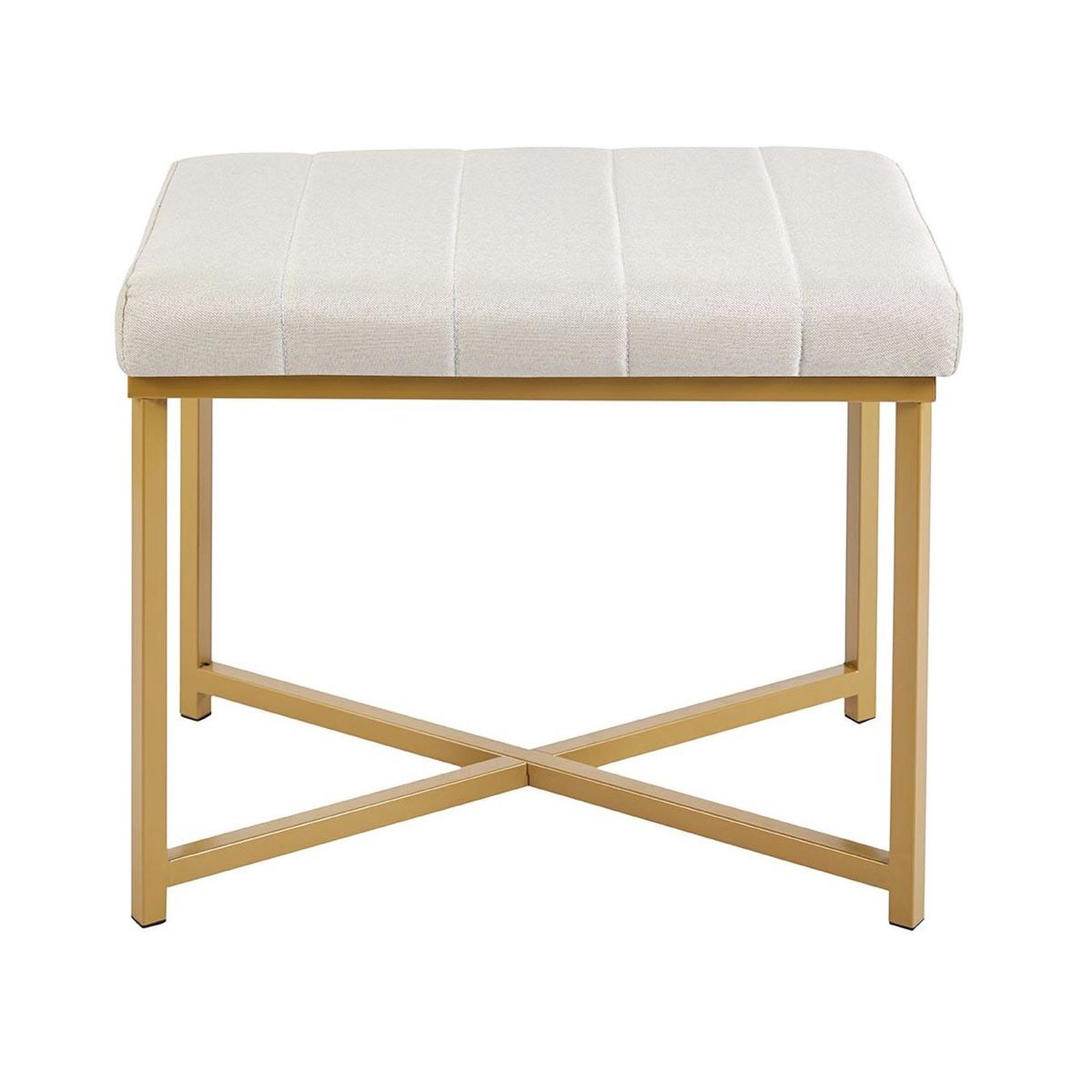Voir la diapositive 2 : Paris Prix Banc design  elisabeth  58cm beige & or