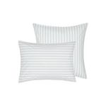 Sensei Maison Lot de 2 taies d'oreillers en percale de coton HOSSEGOR. Coloris disponibles : Bleu