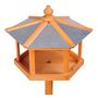 Voir la diapositive 6 : HOMCOM Mangeoire sur pied nichoir a plateau station a oiseau bois pour exterieur 113 cm