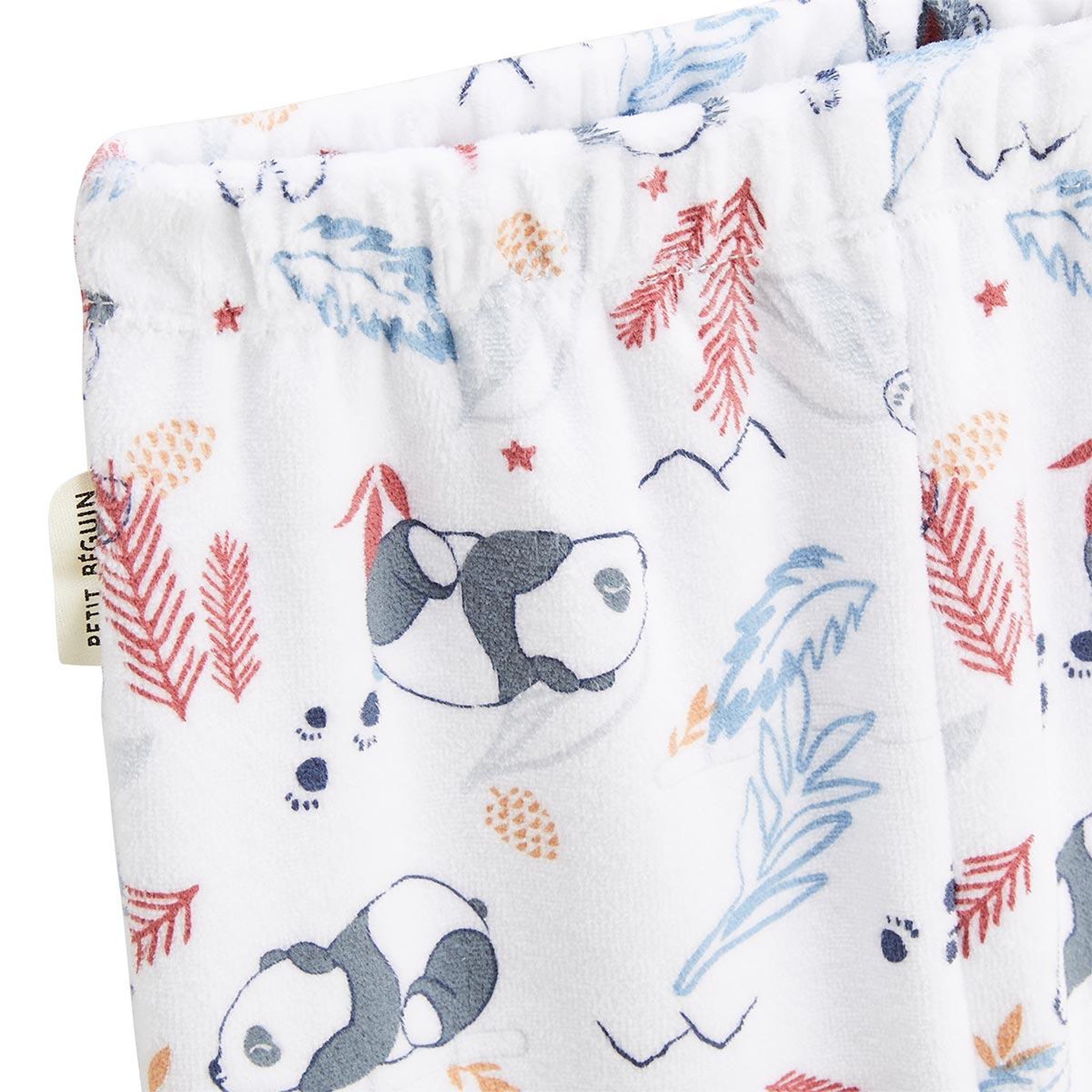 Voir la diapositive 3 : Petit Béguin Pyjama enfant 2 pièces en velours Tao