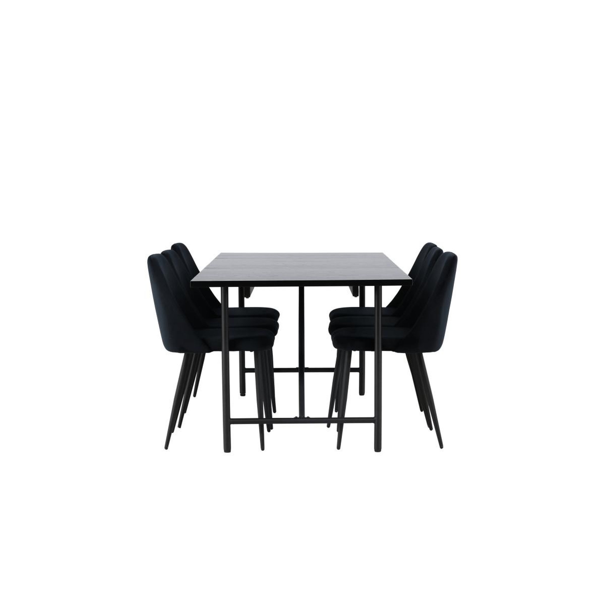 Voir la diapositive 3 : Paris Prix Ensemble table à manger & 6 chaises  astrid & night  200cm noir