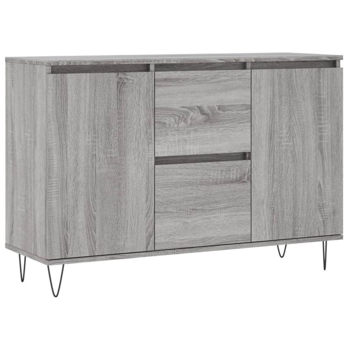 VIDAXL Buffet sonoma gris 104x35x70 cm bois d'ingenierie