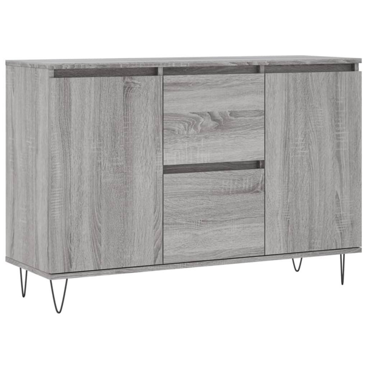 VIDAXL Buffet sonoma gris 104x35x70 cm bois d'ingenierie