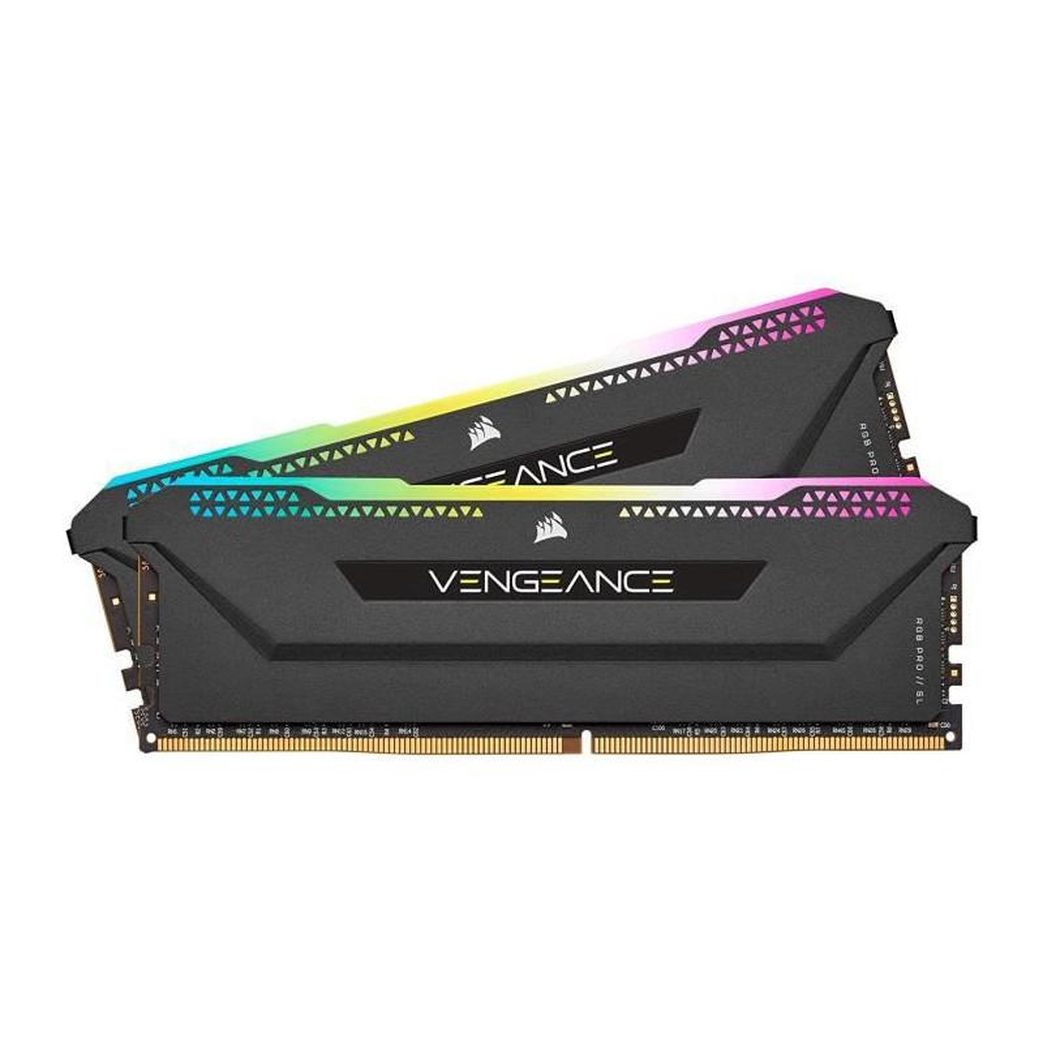 Corsair CORSAIR Memoire PC DDR4 - VENGEANCE RGB PRO SL - 16Go 2x8Go - 3200Mhz - CAS 16 - Black CMH16GX4M2E3200C16