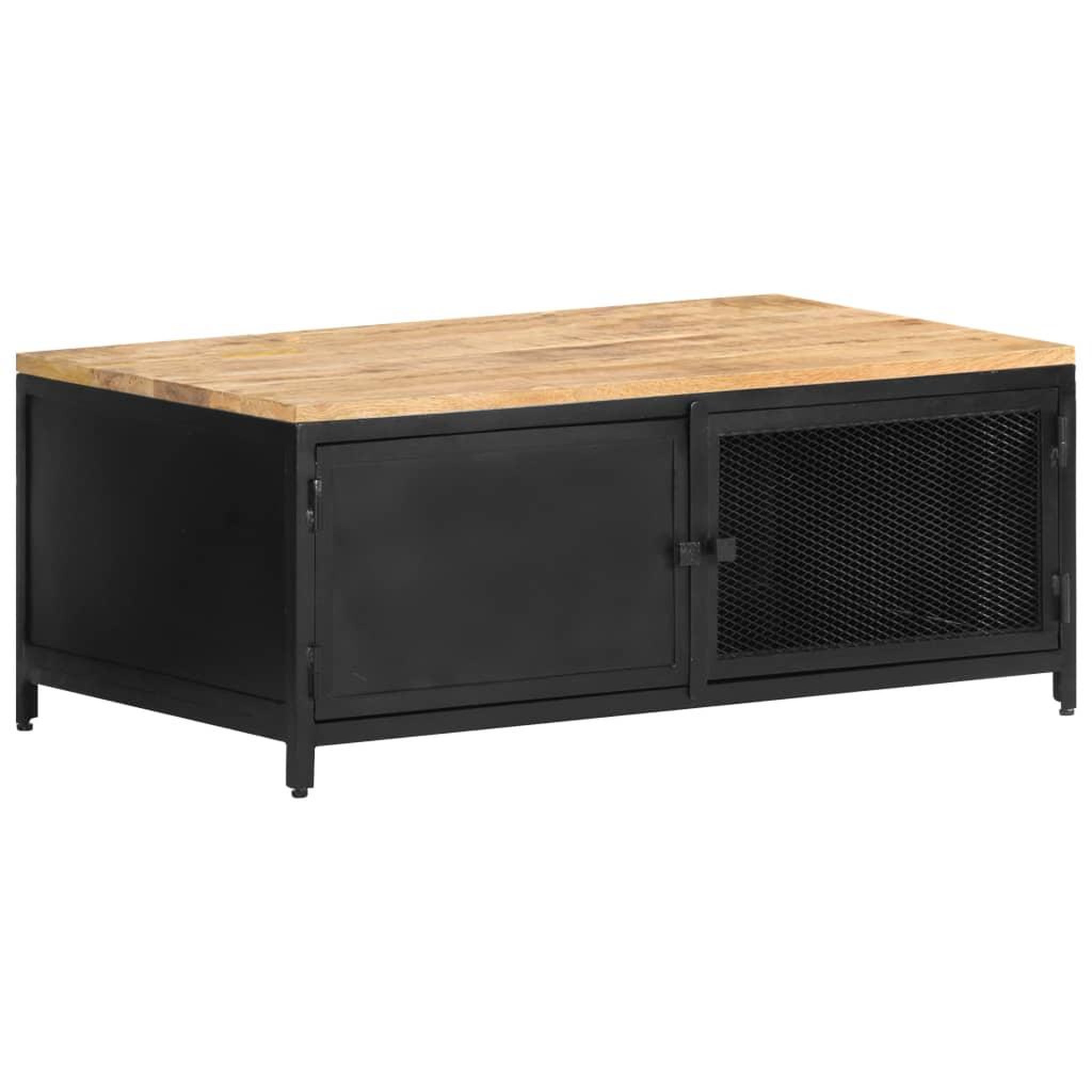 VIDAXL Table basse 90x50x37 cm bois massif de manguier brut