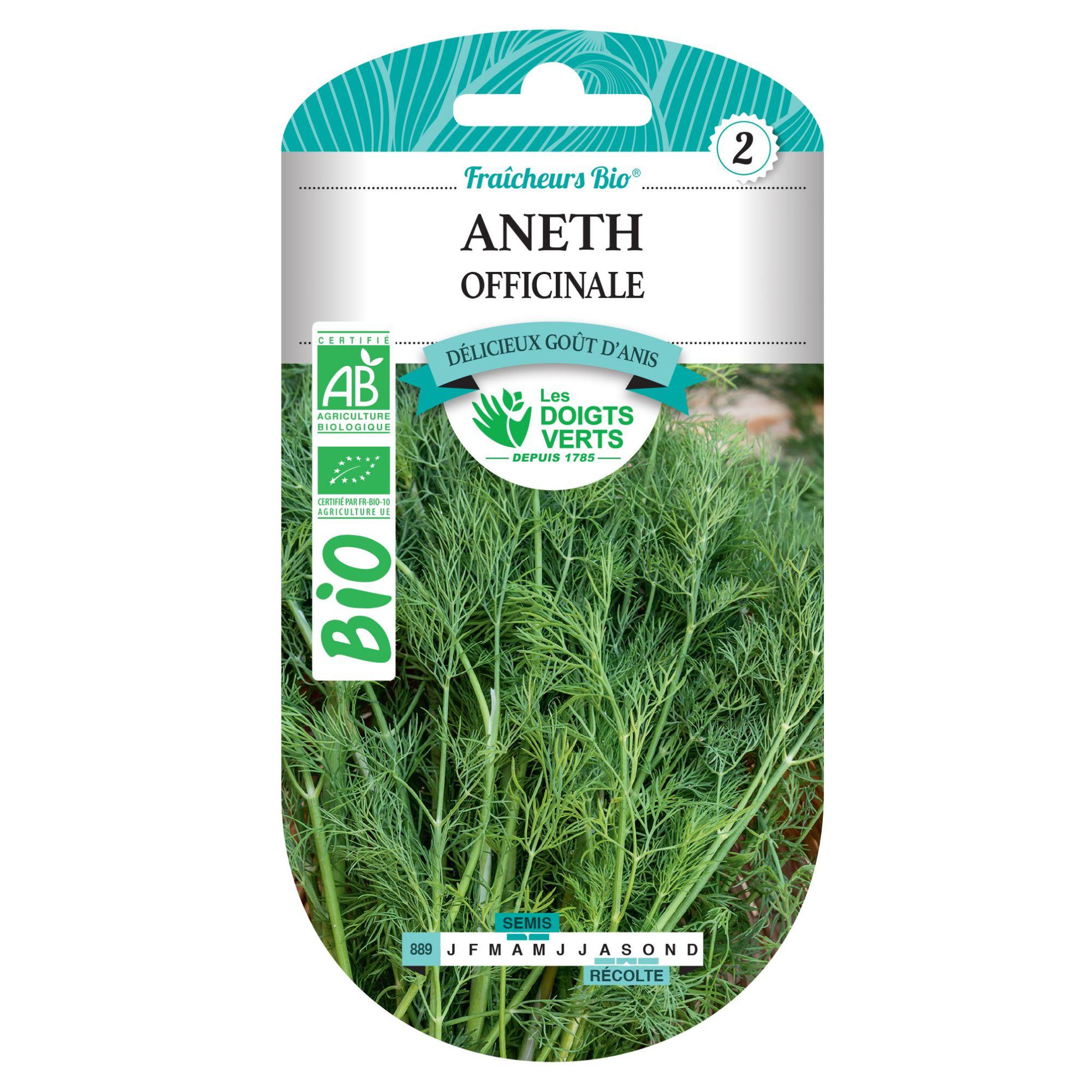 Voir la diapositive 2 : LES DOIGTS VERTS Graines Aneth BIO Les Doigts Verts