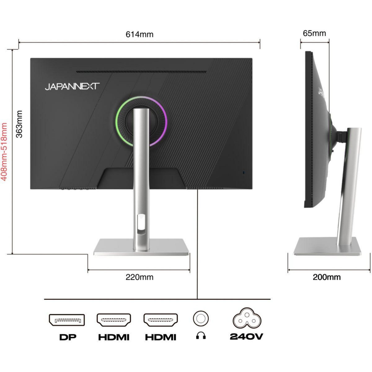JAPANNEXT Ecran PC Gamer JN-I270FHD200F-HSP 27''