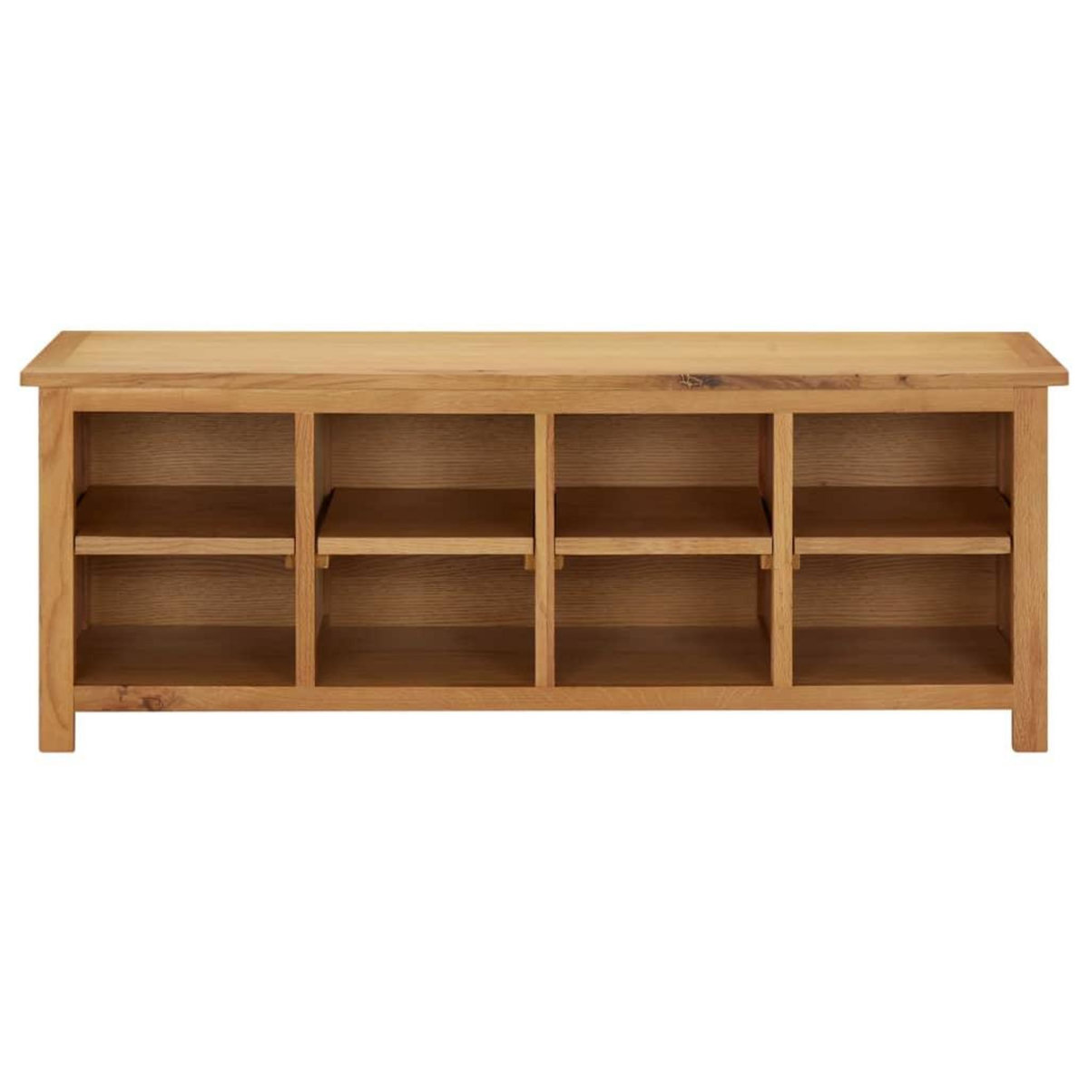 VIDAXL Etagere a chaussures 114x37x45 cm Bois de chene solide