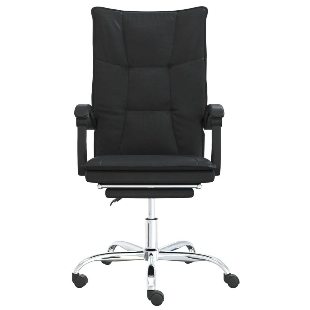 VIDAXL Fauteuil inclinable de bureau Noir Similicuir