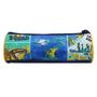 Voir la diapositive 4 : Bagtrotter BAGTROTTER Trousse scolaire ronde Phileas Bleue Dinosaure
