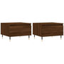 Voir la diapositive 2 : VIDAXL Tables basses 2 pcs chene marron 50x46x35 cm bois d'ingenierie