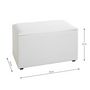 Voir la diapositive 5 : Paris Prix Coffre de Rangement Design  Soldi  65cm Blanc