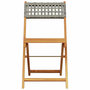 Voir la diapositive 5 : VIDAXL Chaises de bistrot lot de 2 gris bois massif d'acacia et rotin