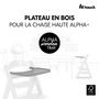 Voir la diapositive 2 : HAUCK Accessoires de chaise haute en bois Alpha Wooden Tray