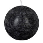 COMPTOIR DE LA BOUGIE Bougie Boule  Rustic  10cm Noir