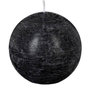 Voir la diapositive 1 : COMPTOIR DE LA BOUGIE Bougie Boule  Rustic  10cm Noir
