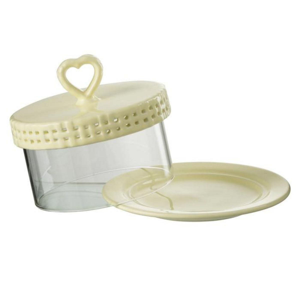 Paris Prix Plat à Gâteaux en Céramique  Vercer  16cm Jaune