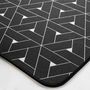 Voir la diapositive 2 : Paris Prix Tapis Déco Imprimé  Terence  45x75cm Noir