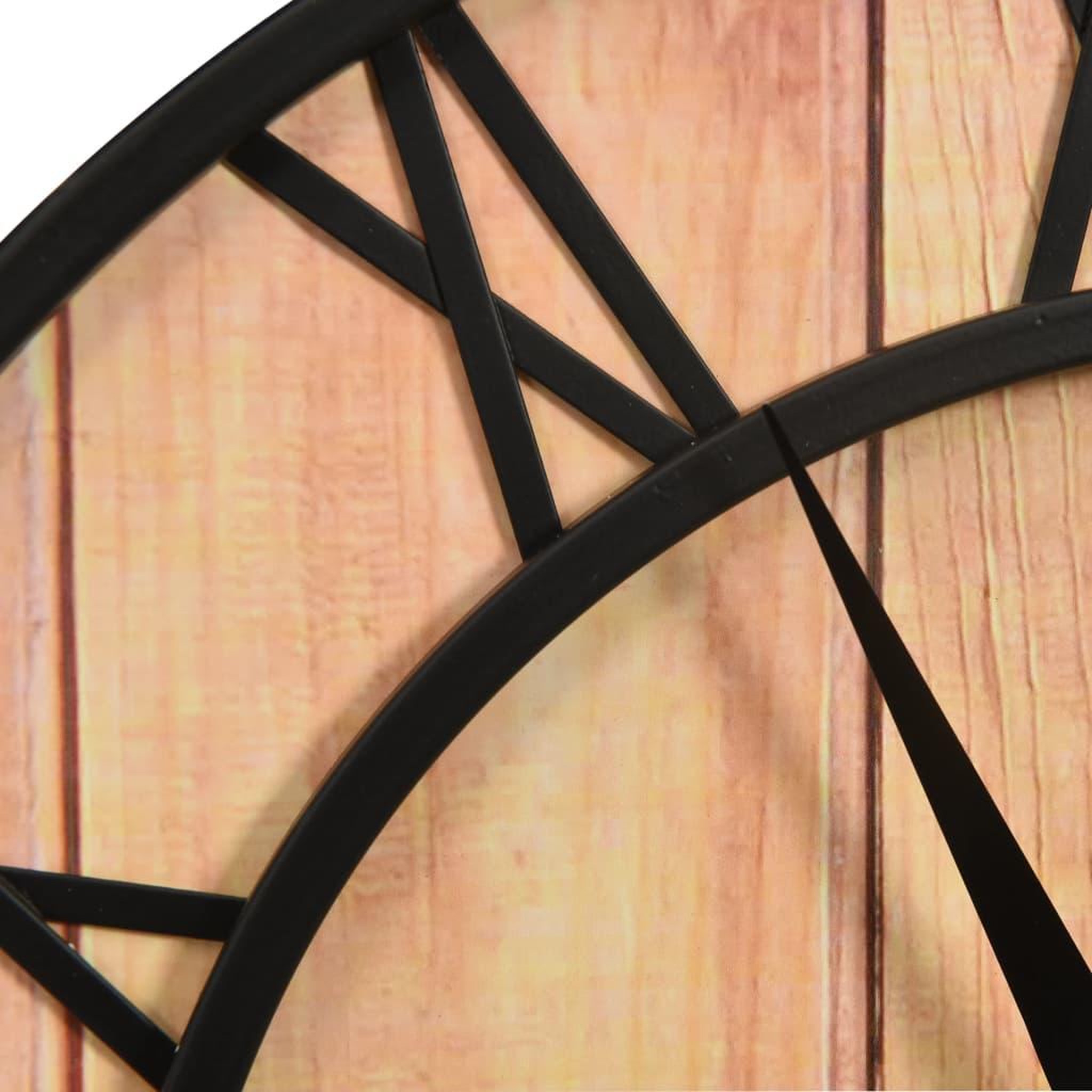 Voir la diapositive 4 : VIDAXL Horloge murale 39 cm Marron et noir MDF et fer