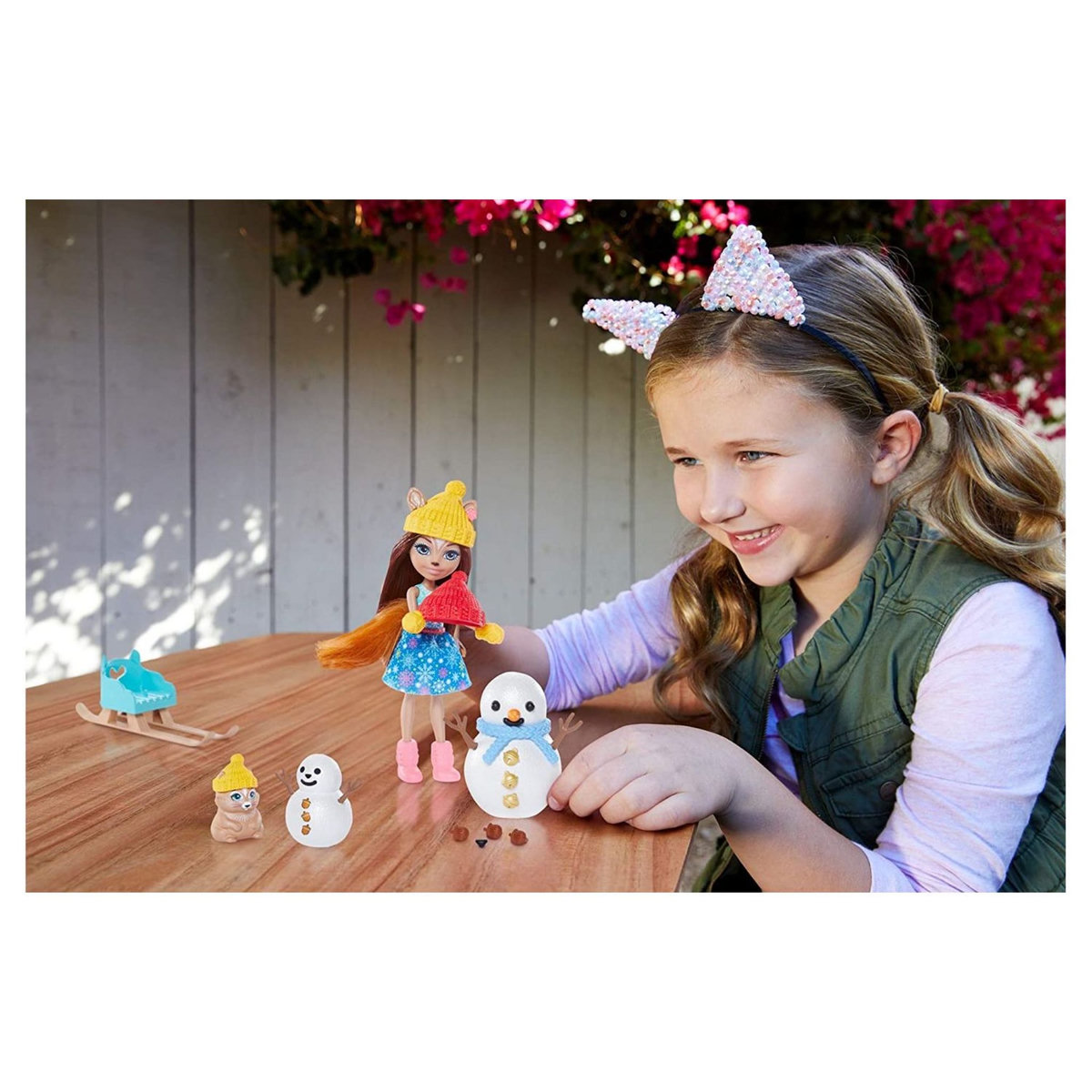 MATTEL Enchantimals Coffret - Concours de bonhomme de neige