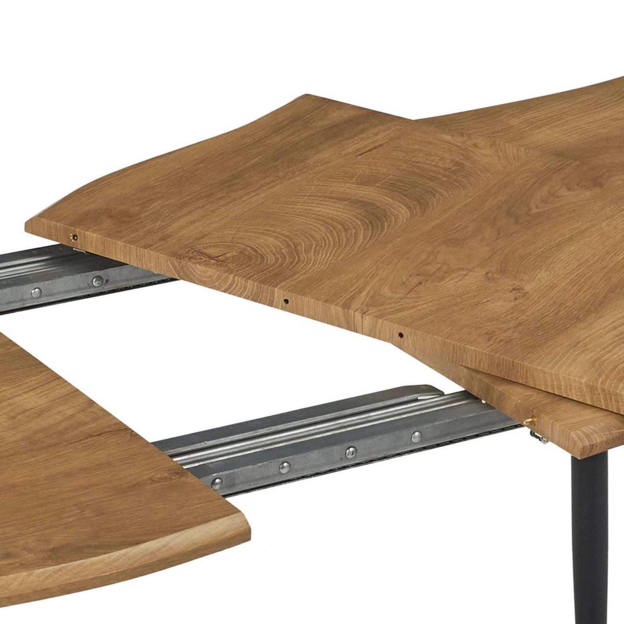 Voir la diapositive 6 : The Home Deco Factory Table à manger extensible  abbott  120-160cm naturel