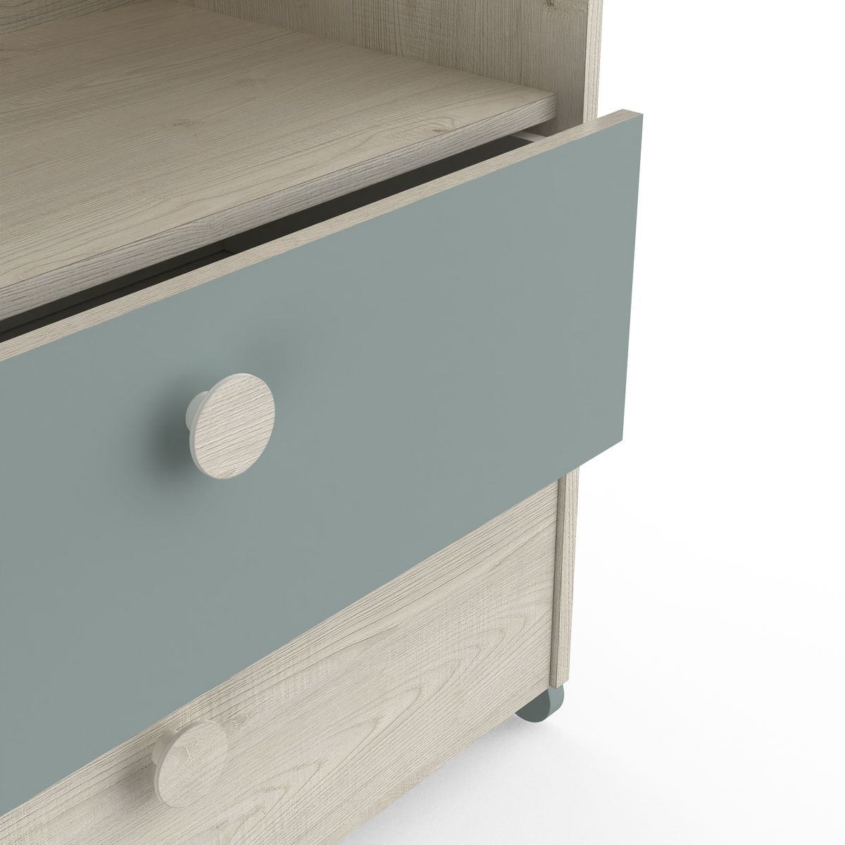 Commode enfant 1 niches 2 tiroirs L73cm NOLAN