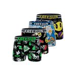 FREEGUN lot de 4 boxers enfant skate 90 Graph. Coloris disponibles : Vert