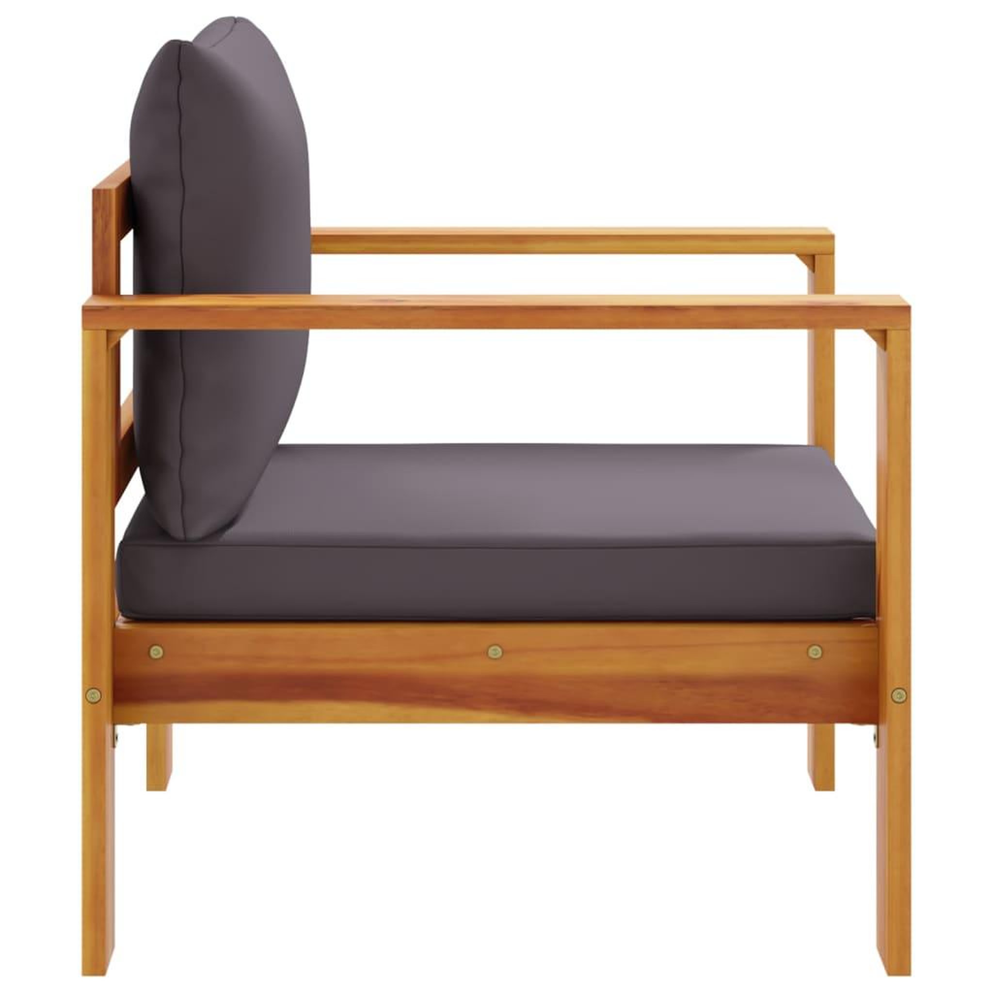 Voir la diapositive 5 : VIDAXL Chaise de jardin avec coussins bois massif d'acacia