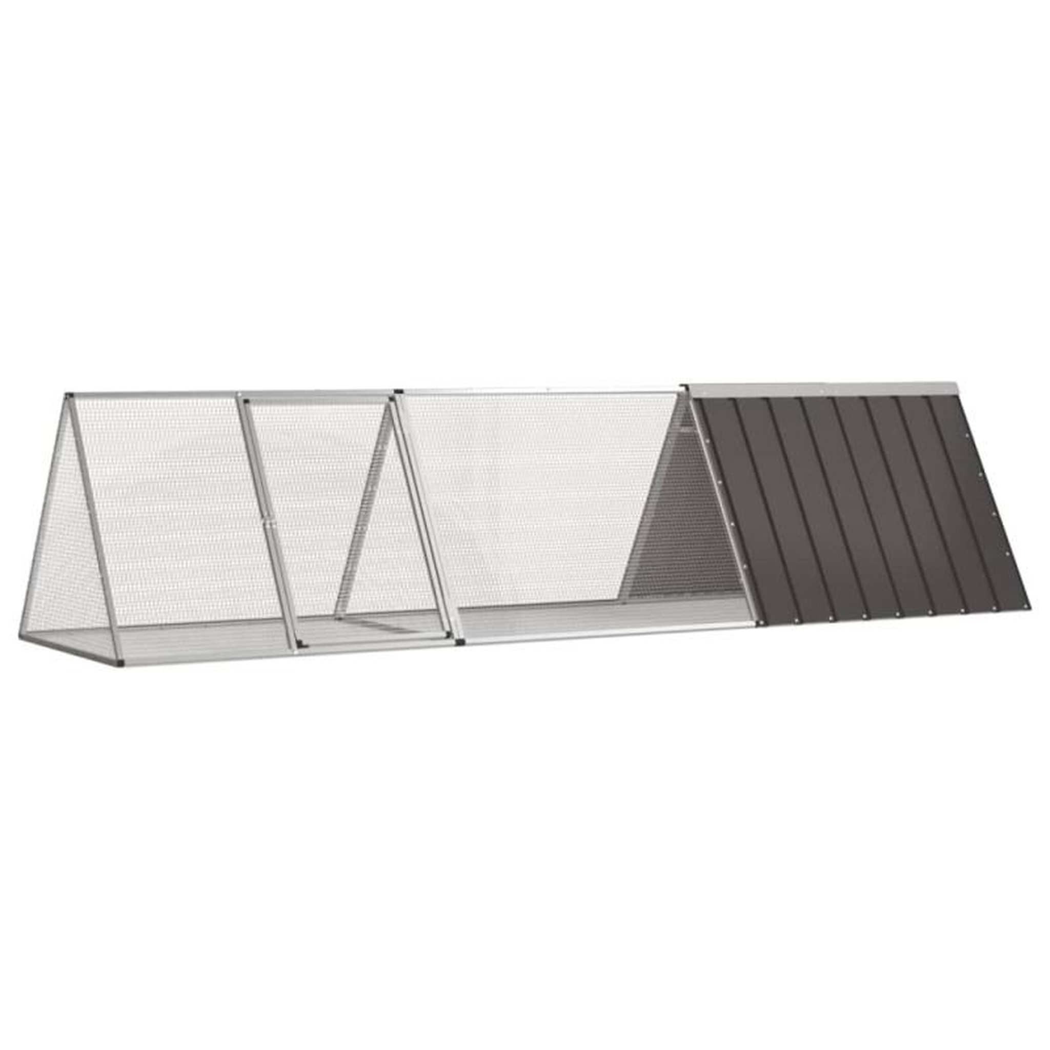 VIDAXL Clapier Anthracite 302,5x80,5x71 cm Acier galvanisé