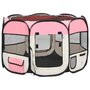 Voir la diapositive 2 : VIDAXL Parc pour chiens pliable avec sac de transport Rose 90x90x58 cm