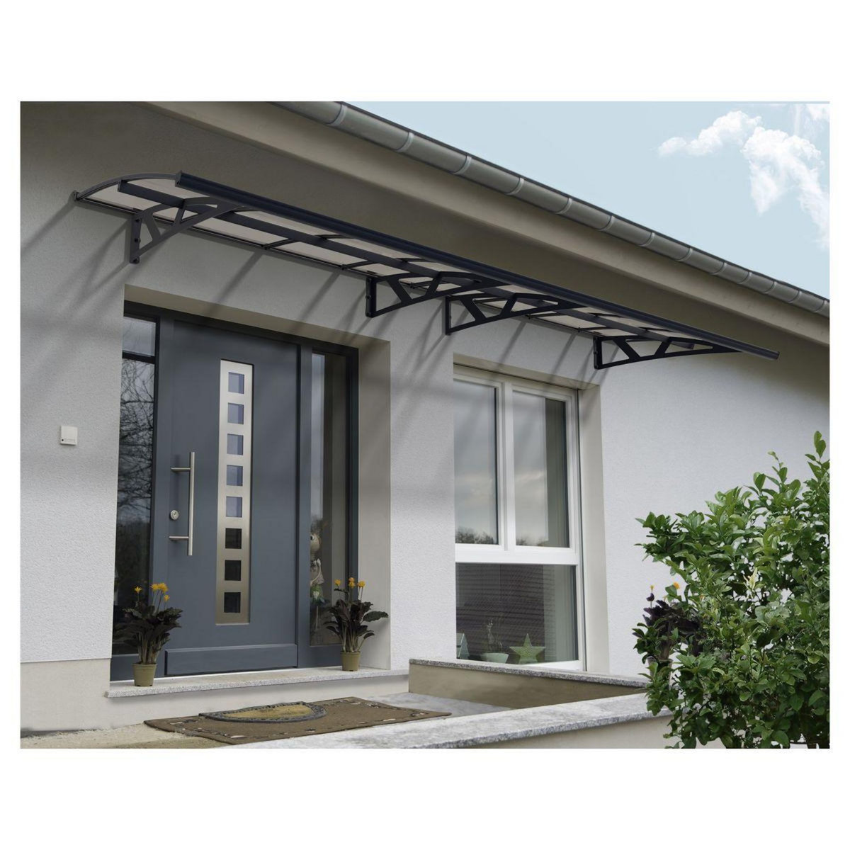 Canopia by PALRAM Marquise - Anthracite - 139x447cm - CANOPY AMSTERDAM 4460