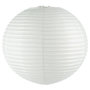 Voir la diapositive 3 : TOILINUX Lot de 2 lanternes boule en papier - Diam. 60 cm. - Blanc