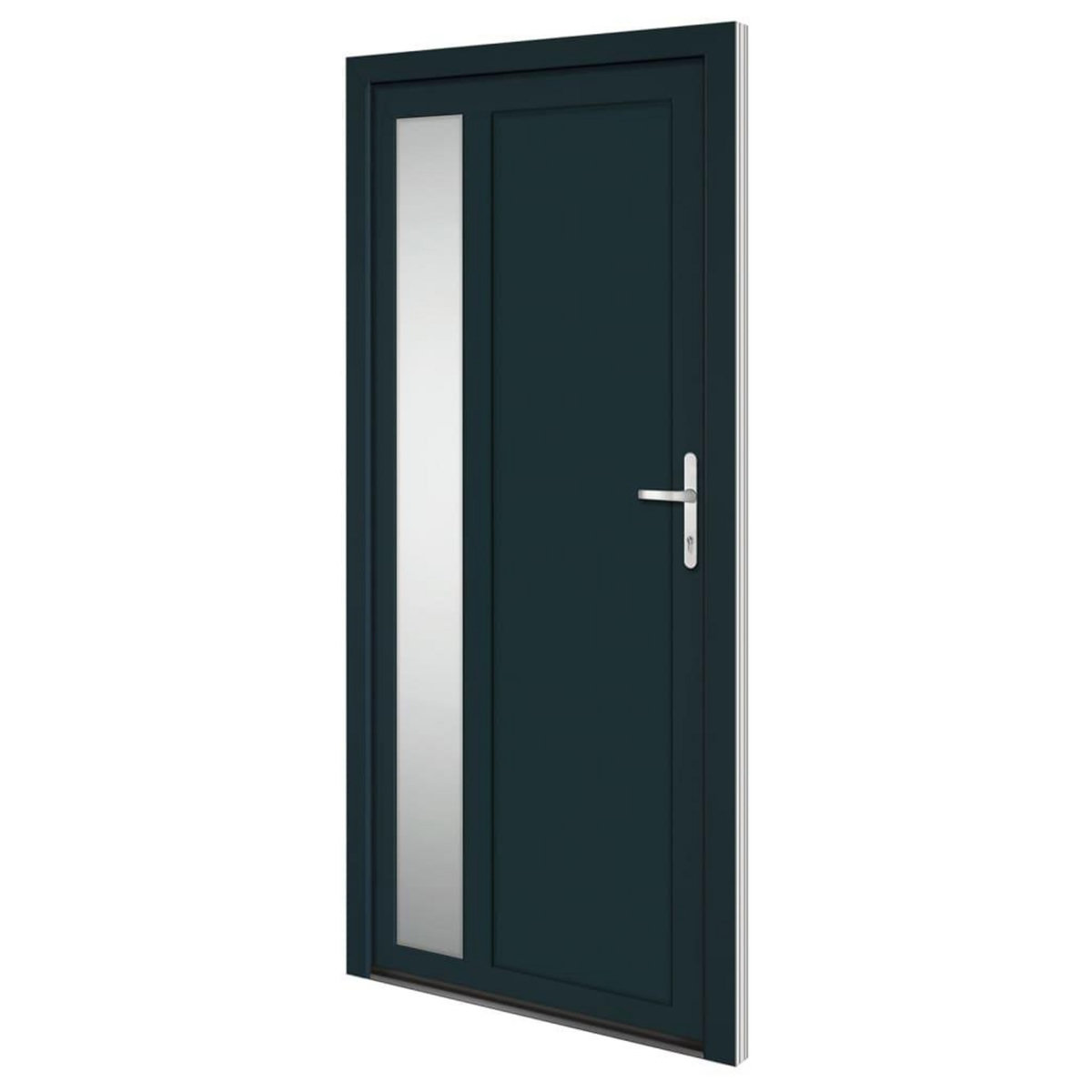 VIDAXL Porte d'entree anthracite 98x208 cm PVC
