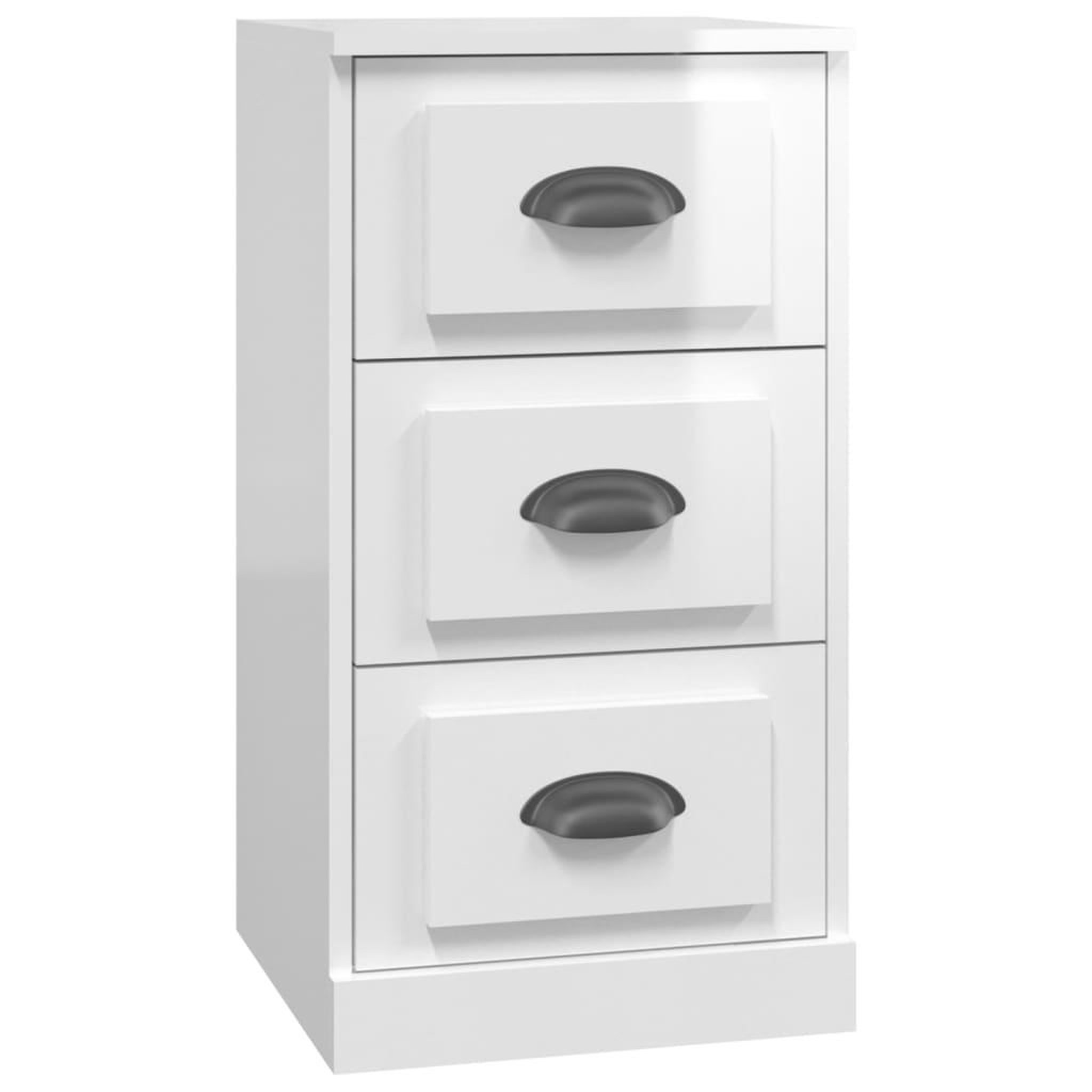 Voir la diapositive 2 : VIDAXL Buffet blanc brillant 36x35,5x67,5 cm bois d'ingenierie