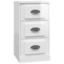 Voir la diapositive 2 : VIDAXL Buffet blanc brillant 36x35,5x67,5 cm bois d'ingenierie