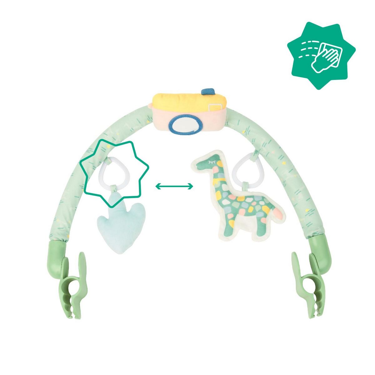 BADABULLE Arche d'activités Badabulle - Universelle - 3 jouets sensoriels
