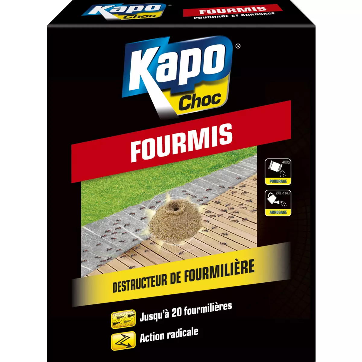 Kapo Antifourmis granule KAPO choc, 400 gr
