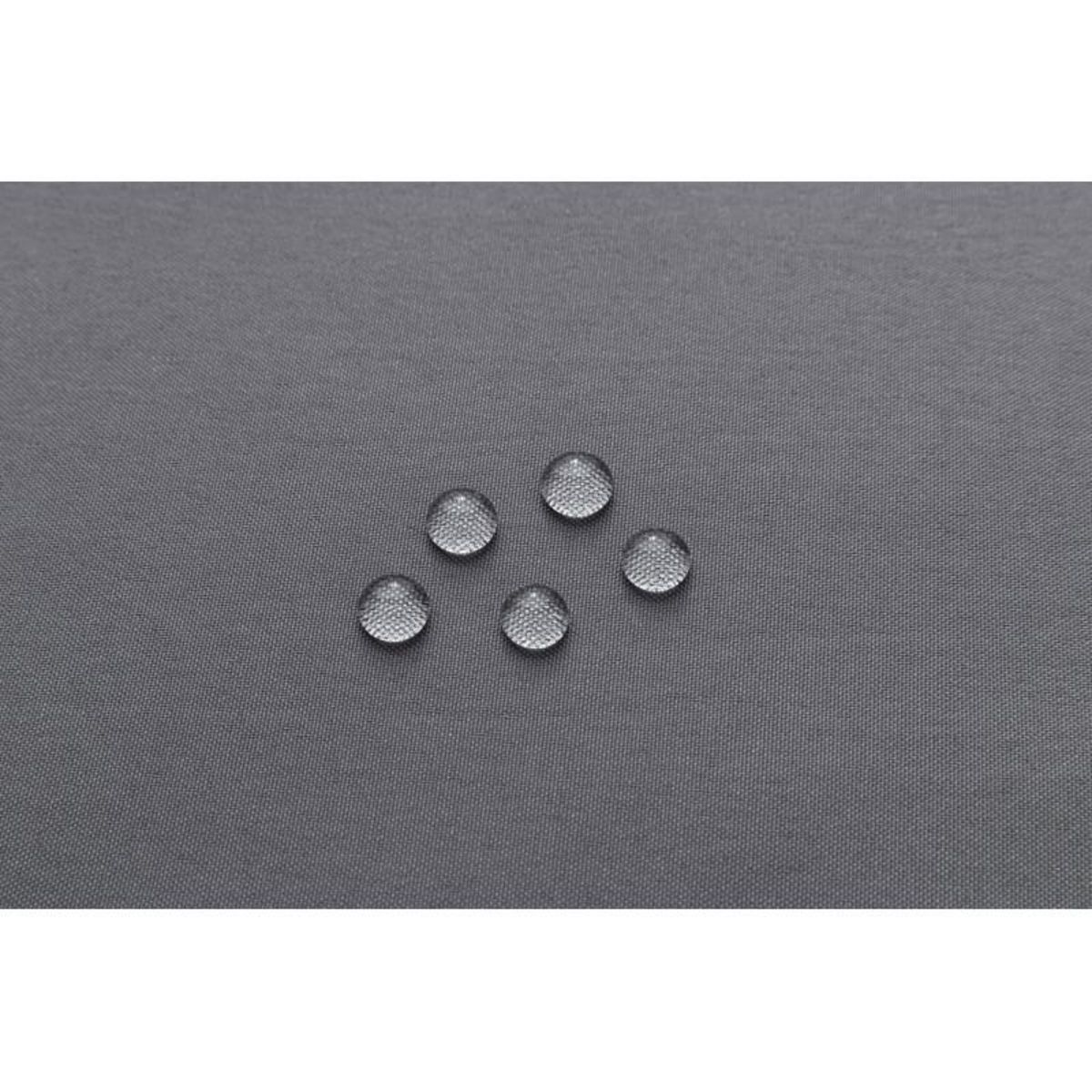 UNIVERS DECOR Nappe antitache unie Anthracite rectangulaire 145 x 240 cm