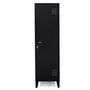 Voir la diapositive 3 : ID MARKET Armoire vestiaire ESTER porte métal noir design industriel