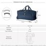 Voir la diapositive 2 : David Jones Sac de voyage avec roulettes 83L  70cm