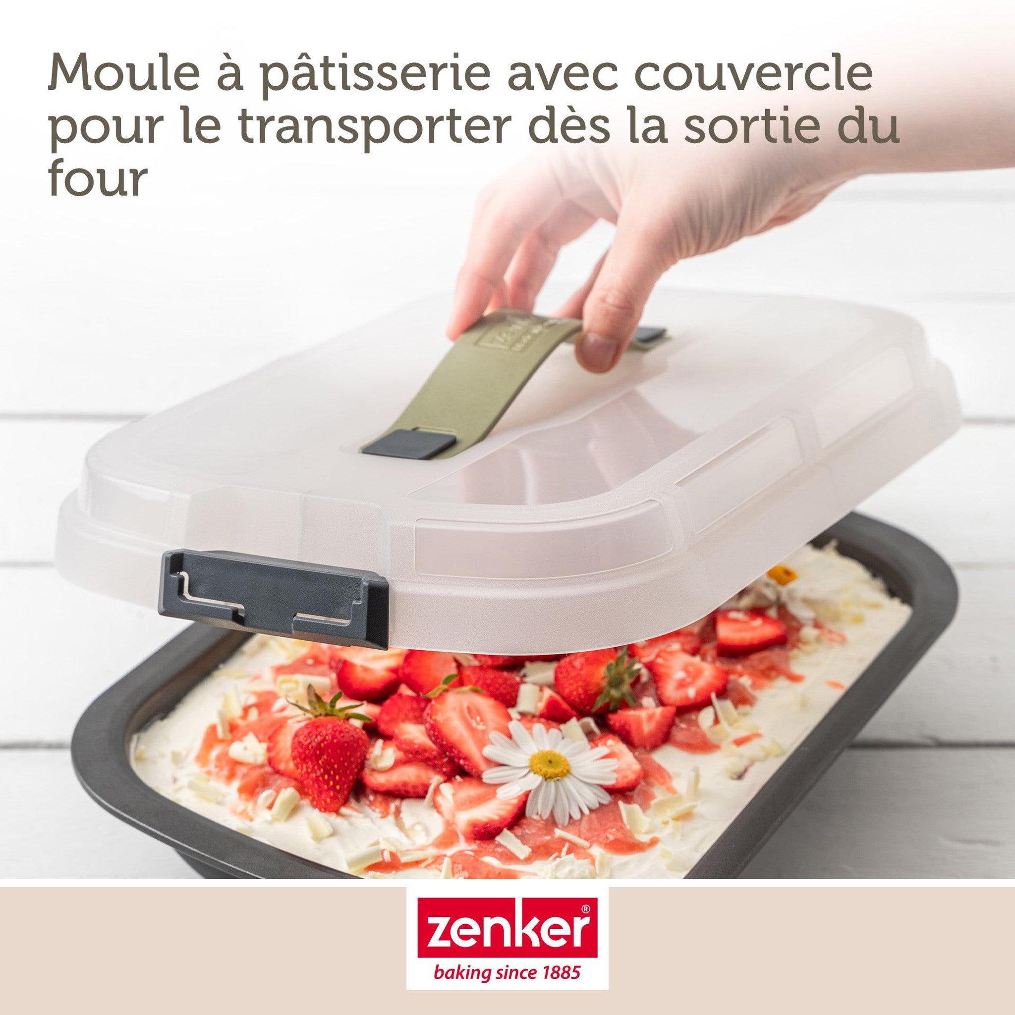 Voir la diapositive 2 : ZENKER Set de 4 ustensiles de pâtisserie moule à gâteaux 2 bols et spatule de cuisine zenker bake click and go