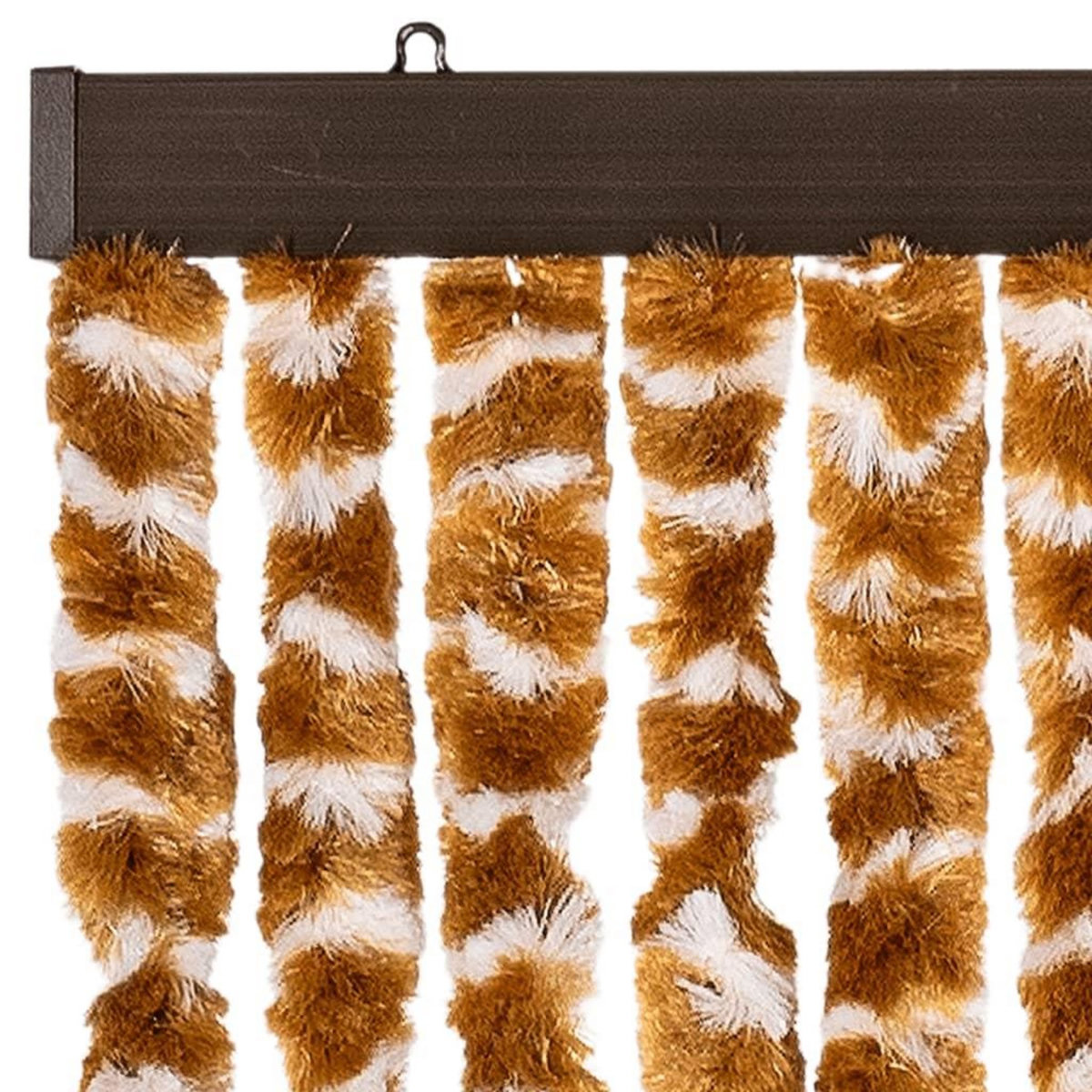 VIDAXL Moustiquaire Ocre et blanc 100x220 cm Chenille