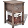 Voir la diapositive 2 : VIDAXL Table de chevet Bois Marron