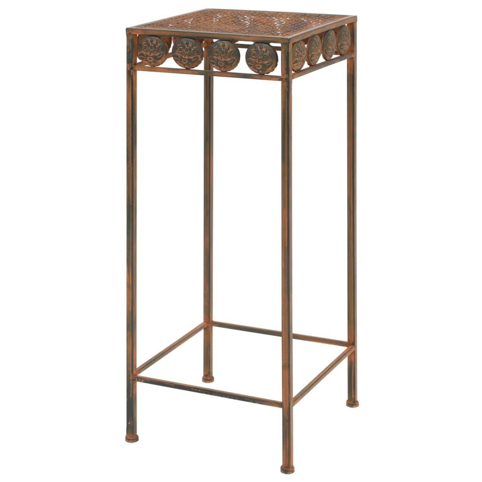 Voir la diapositive 4 : VIDAXL Set de supports de plantes 3 pcs style vintage metal rouille