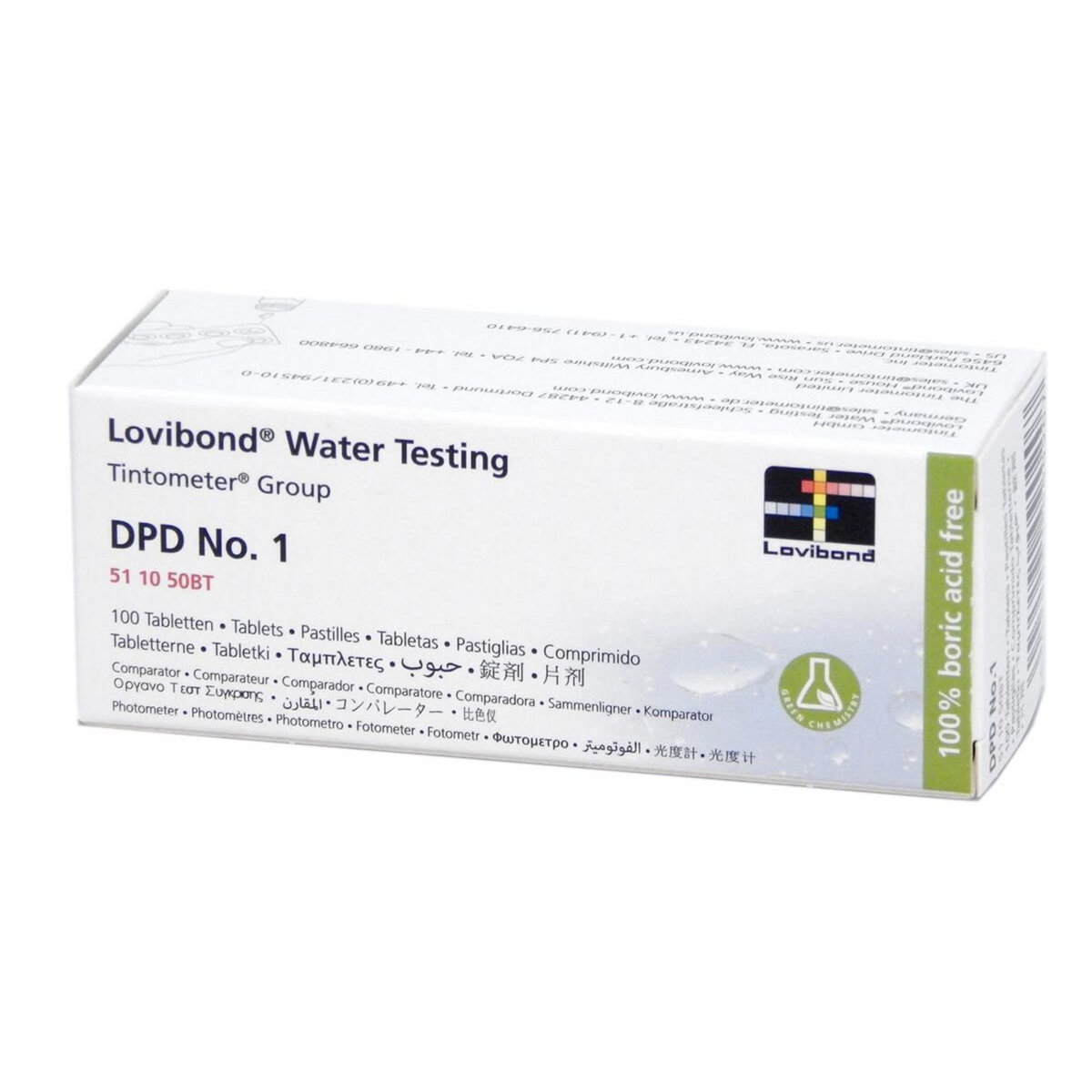 Lovibond Réactif DPD1 (100 pastilles) testeur électronique Scuba - Lovibond