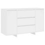 Voir la diapositive 2 : VIDAXL Buffet avec 3 tiroirs Blanc 120x41x75 cm Bois d'ingenierie