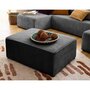 Voir la diapositive 1 : BEST MOBILIER Topaze - pouf - en velours côtelé plat