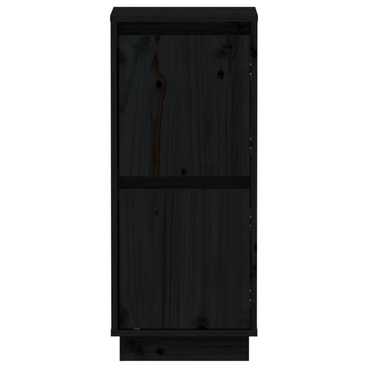 VIDAXL Buffet Noir 31,5x34x75 cm Bois massif de pin